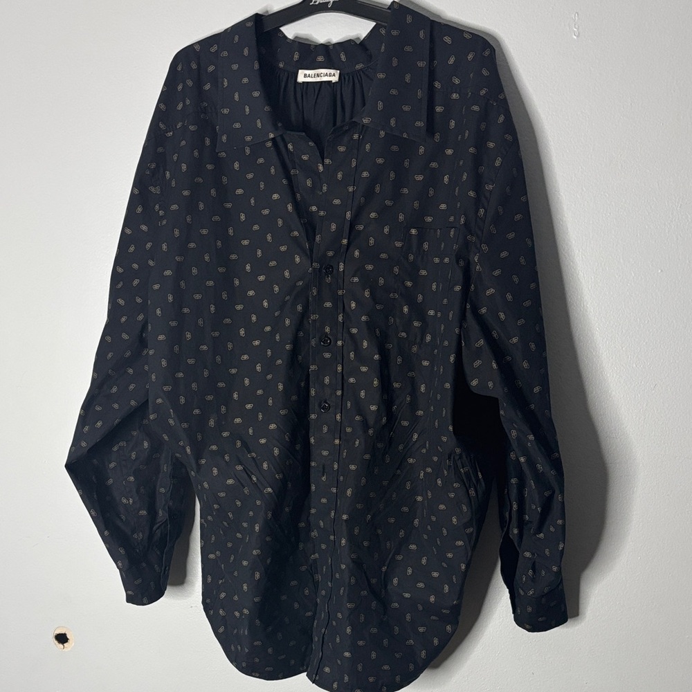 Balenciaga Elegant Black Blouse